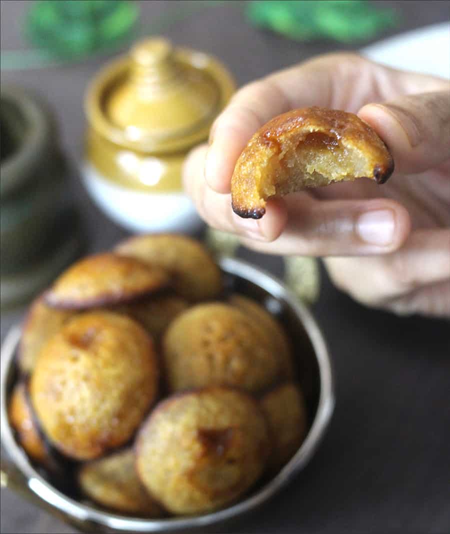 temple style appe, appa, paniyaram, gova appo, ganesh chaturthi sweet recipes #prasadam #naivedyam