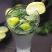 virgin mojito, classic mint mojito, mint lemonade, non alcoholic mocktail drink #summerdrink