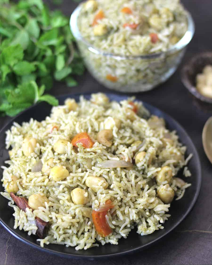 instant pot chana biryani, chickpea rice pilaf, How to cook rice in your instant pot, pressure cooker