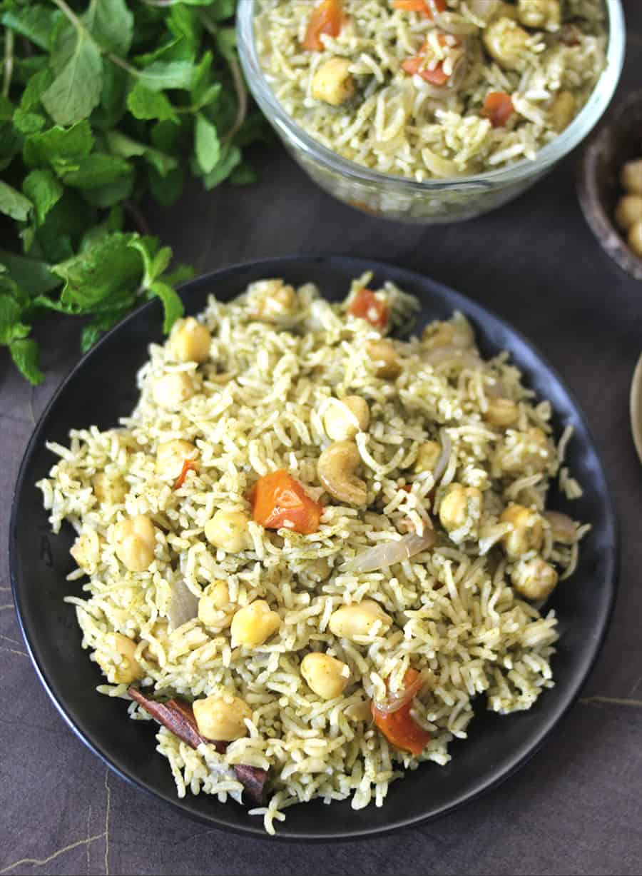 instant pot chana biryani, chickpea rice pilaf, How to cook rice in your instant pot, pressure cooker
