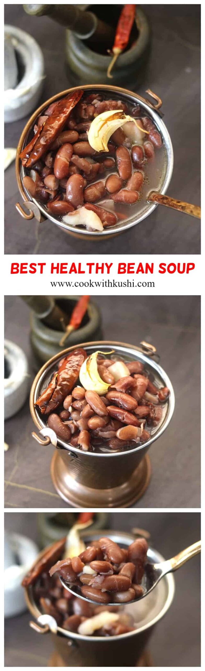How to make healthy bean soup #cannedbeans #driedbeans #sarupkari #Konkani