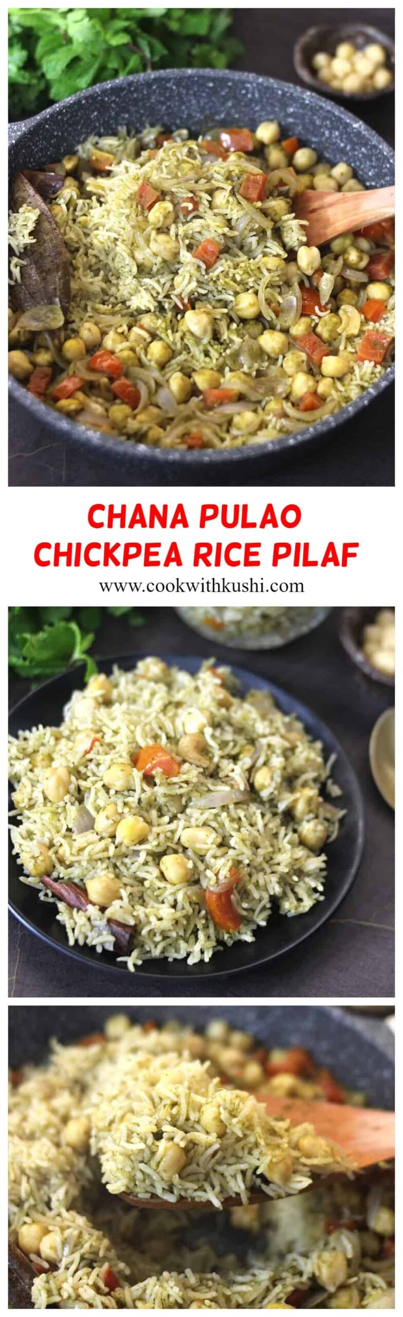 How to make chana pulao #onepotrice #vegetarianrice #vegpulao