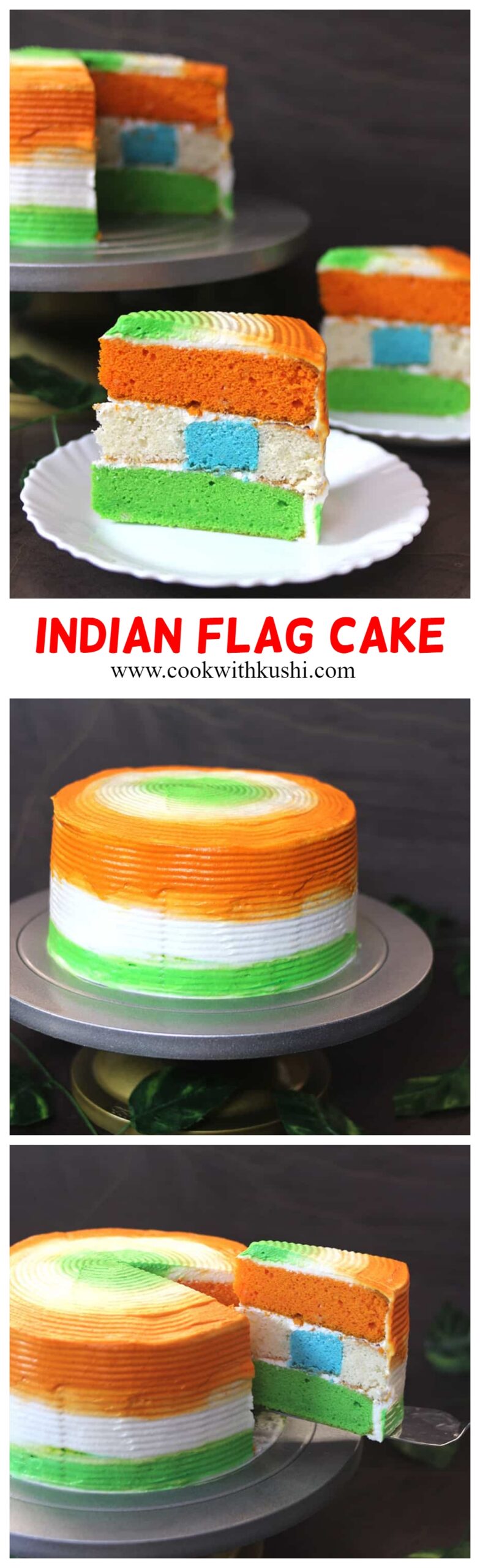 How to make Indian national flag cake #tricolorfood #nationalflag #patriotic #flagcake