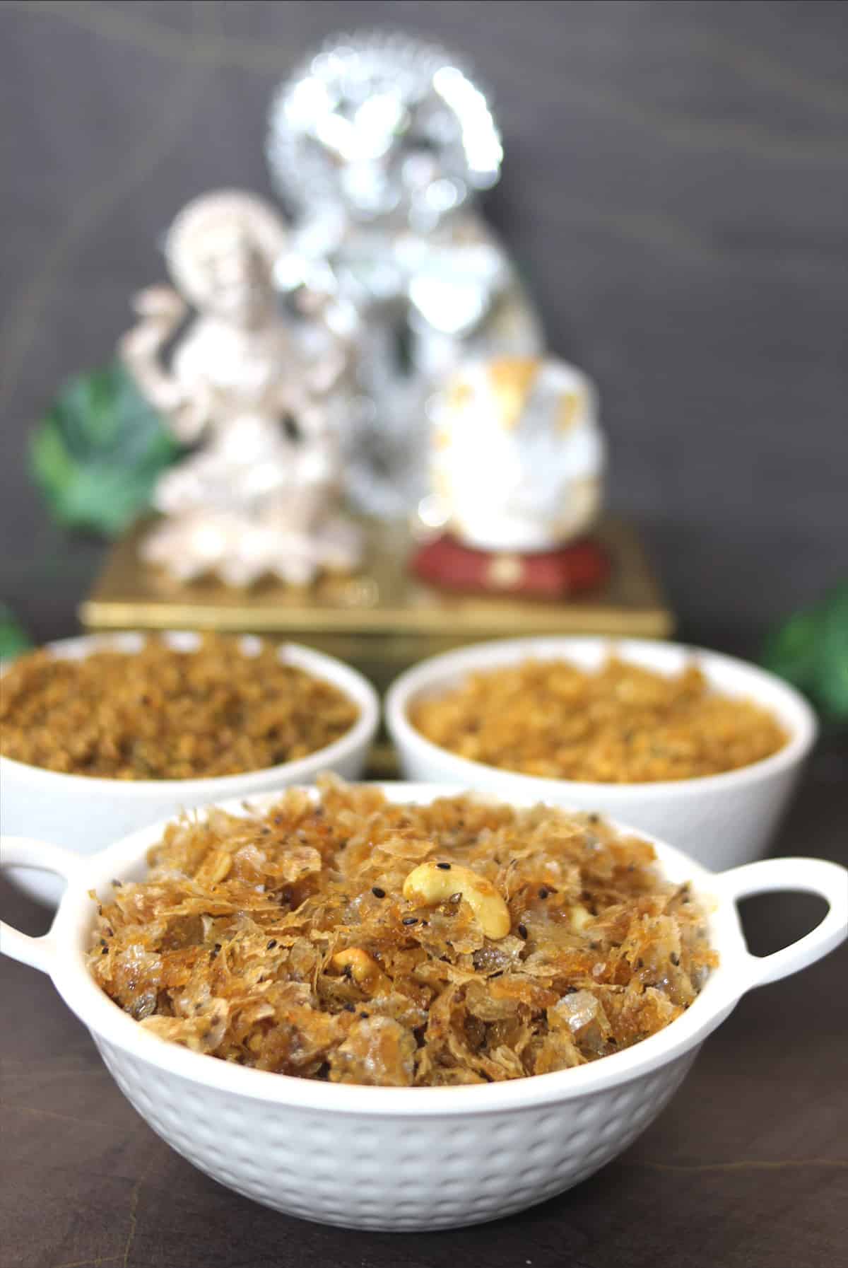 3 ways of panchakajjaya, prasadam recipes for ganesh chatrurthi, navratri, diwali, janmashtami