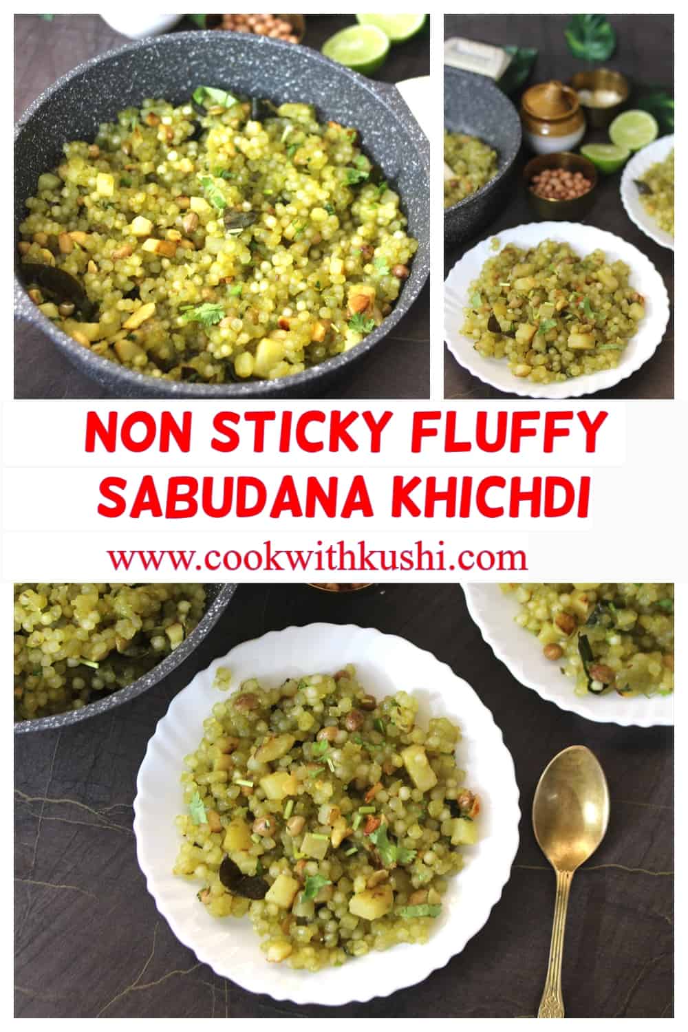 Best sabudana khichdi recipe for breakfast, fasting, vrat, upvas days. 