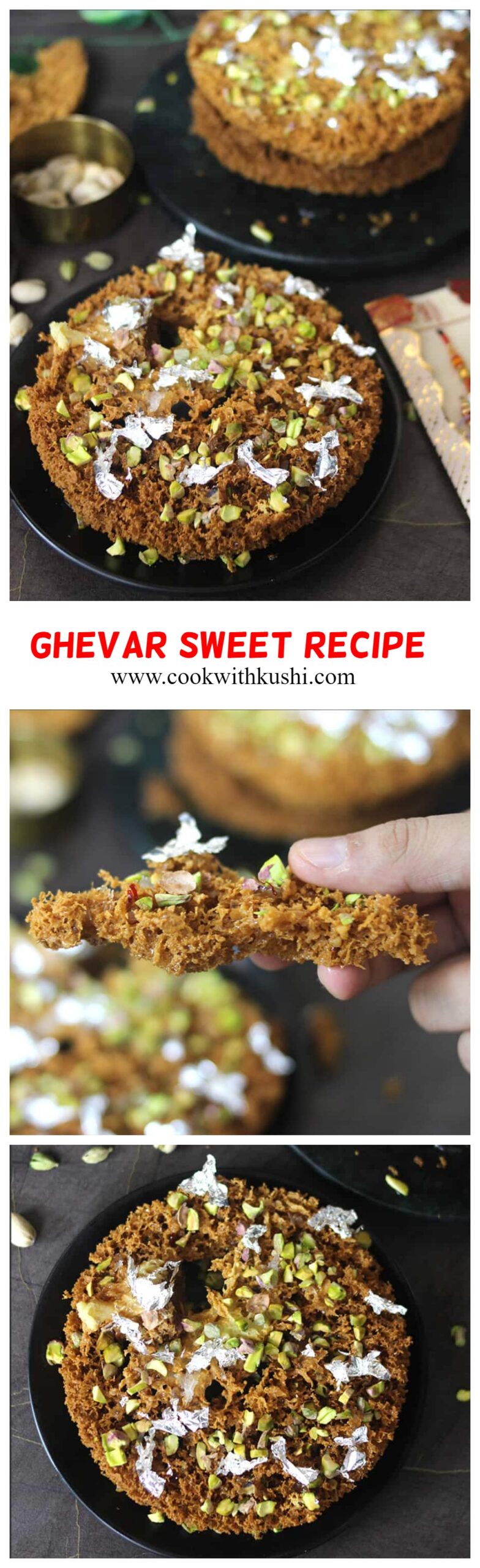 How to make traditional rajasthani ghevar sweet at home #ghevar #Indiansweet