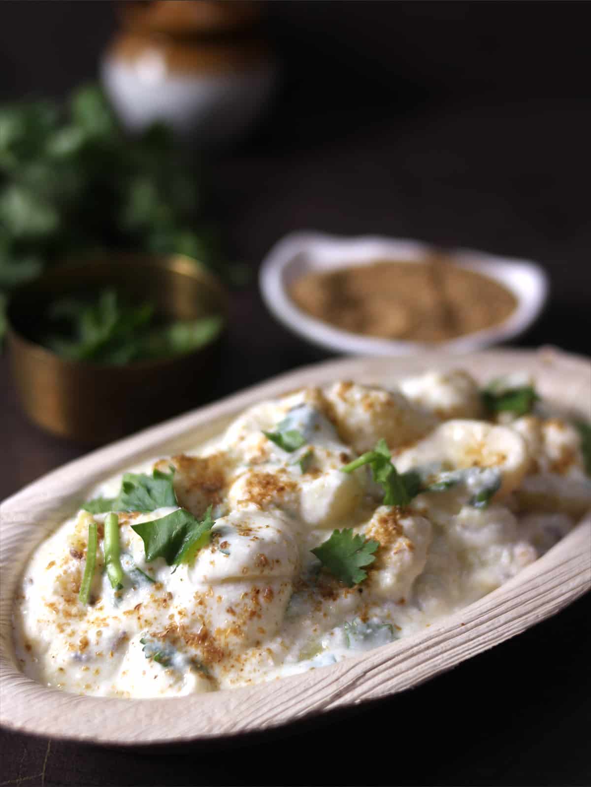 Best dahi aloo potato salad recipe for vegetarian side dish
