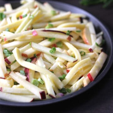 How to make the best apple salad recipe for dinner #vegetarian #glutenfree