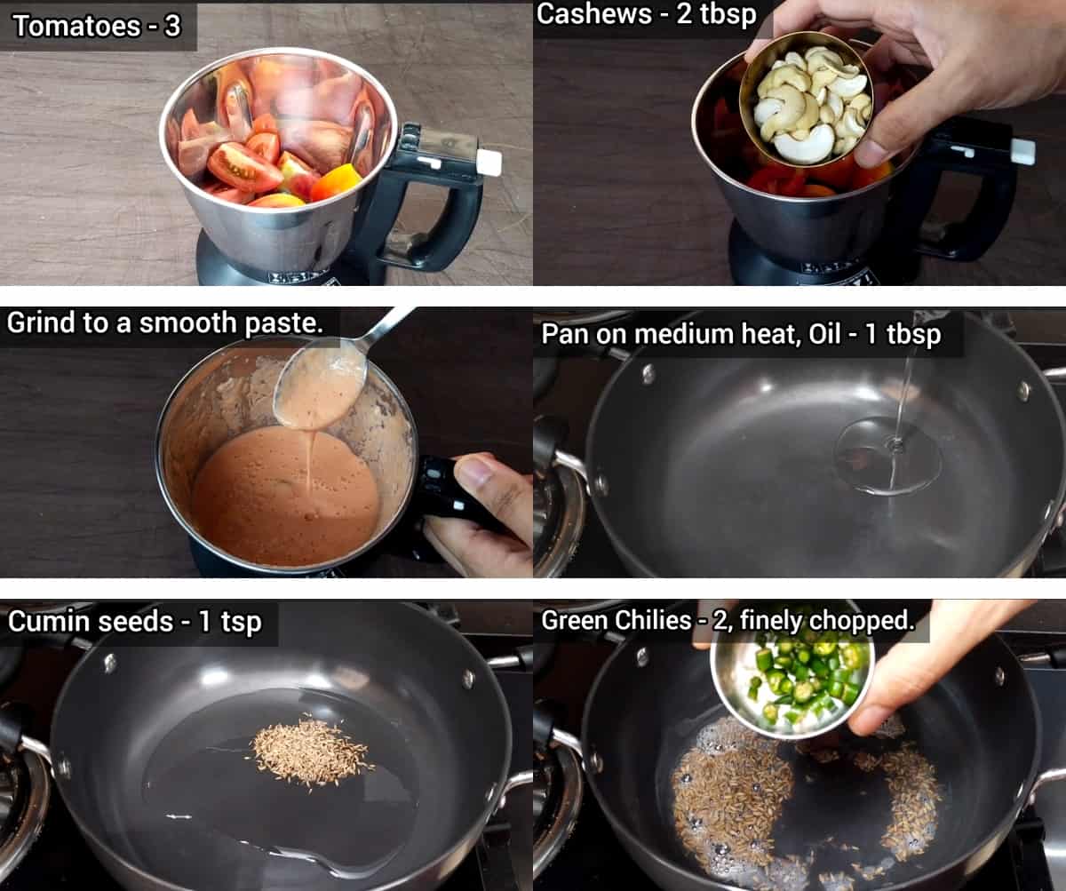 Stepwise picture on making of chole, chana masala - 1