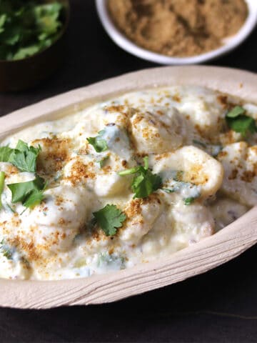 quick and easy Indian dahi wale aloo, potato salad recipe