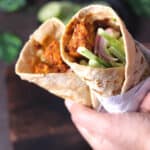 best street style homemade kathi rolls, kati roll or chicken wraps.