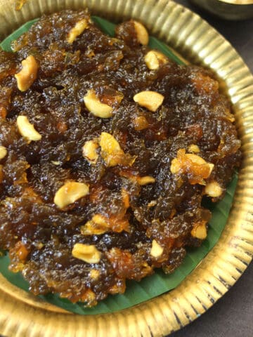 Best Kashi Halwa (Kushmanda Halwa, White Pumpkin Halwa) with sugar and jaggery