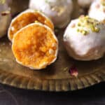 best fusion dessert recipe, motichoor ladoo or motichur laddu truffles.