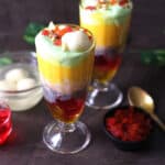 Holiday festive themed unique dessert rasgulla falooda #rasgulla #falooda