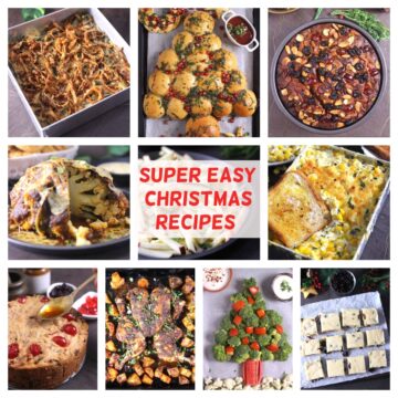 best easy Christmas recipes, Christmas dinner food ideas appetizers, casseroles, bread, main dishes