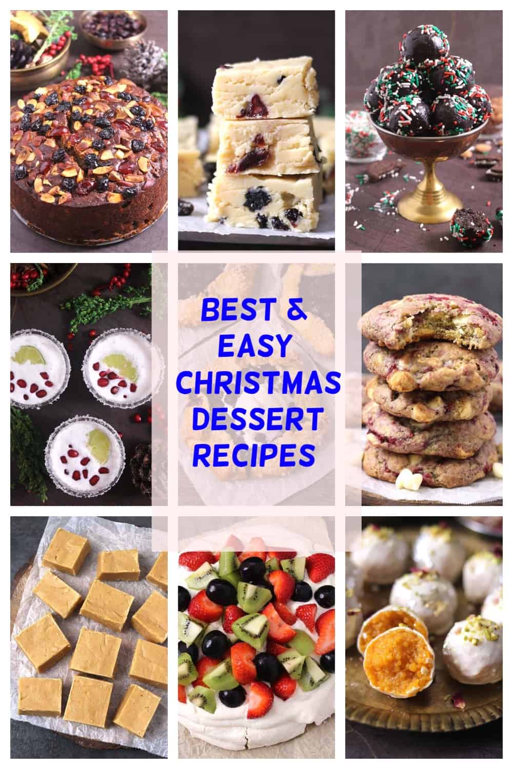 unique, best and easy christmas desserts recipes