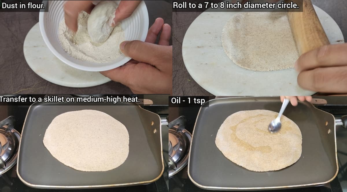 How to roll round rotis?