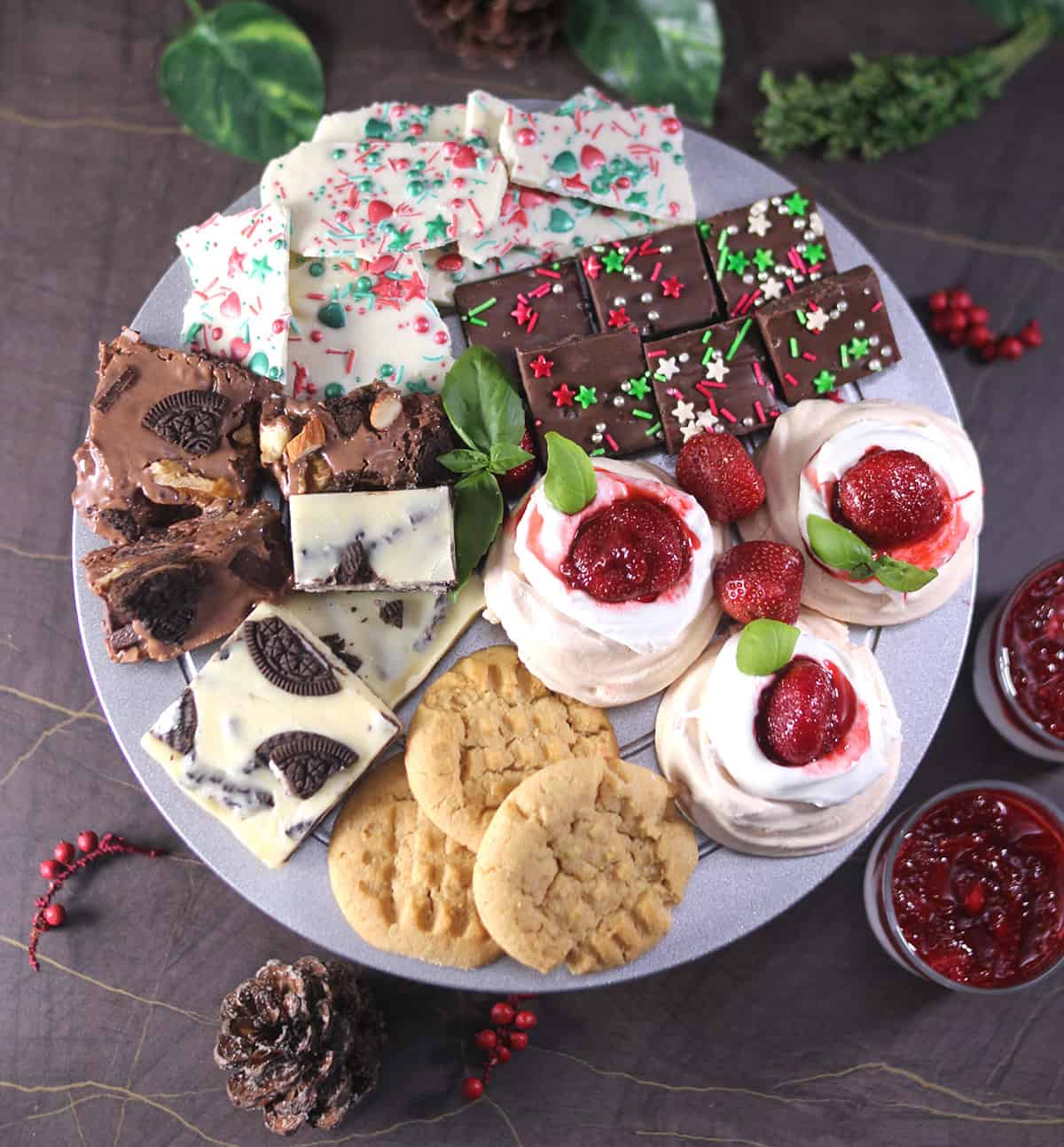 Best and easy charcuterie dessert board, Christmas party desserts ideas, holiday treats and gifts