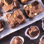 best 3 ingredient christmas fudge , fantasy fudge with condensed milk, marshmallow fluff (creme)