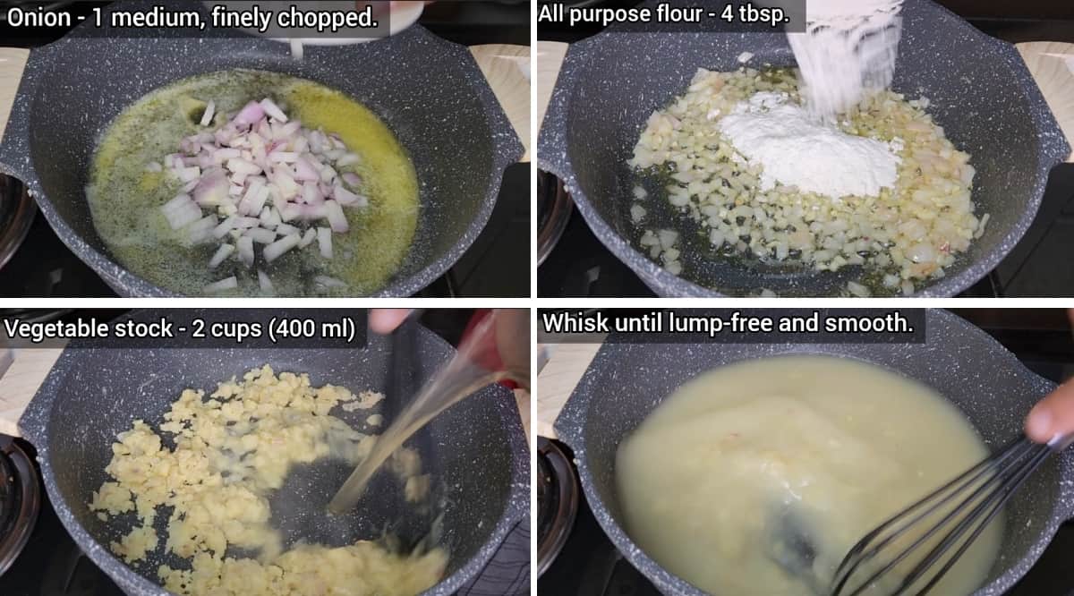 detailed steps on making of easy broccoli cheddar soup 