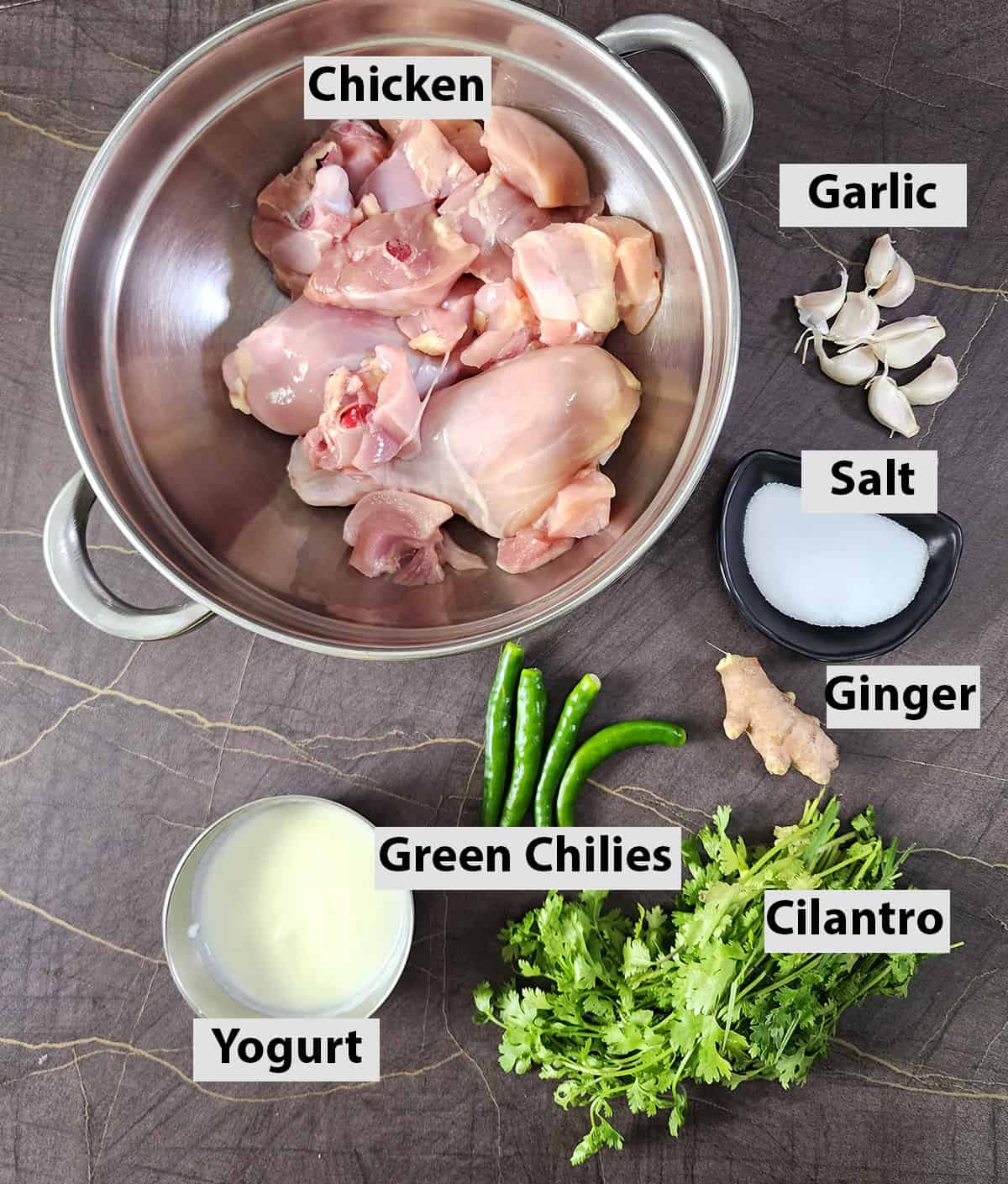Chicken Marination Ingredients 