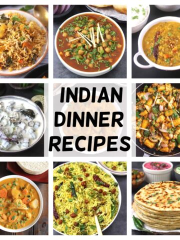 best, healthy vegetarian Indian dinner recipes (Easy Dinner Ideas).