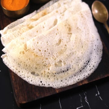 Indian dosa recipe served with traditional coconut chutney. How to make crispy dosa batter?