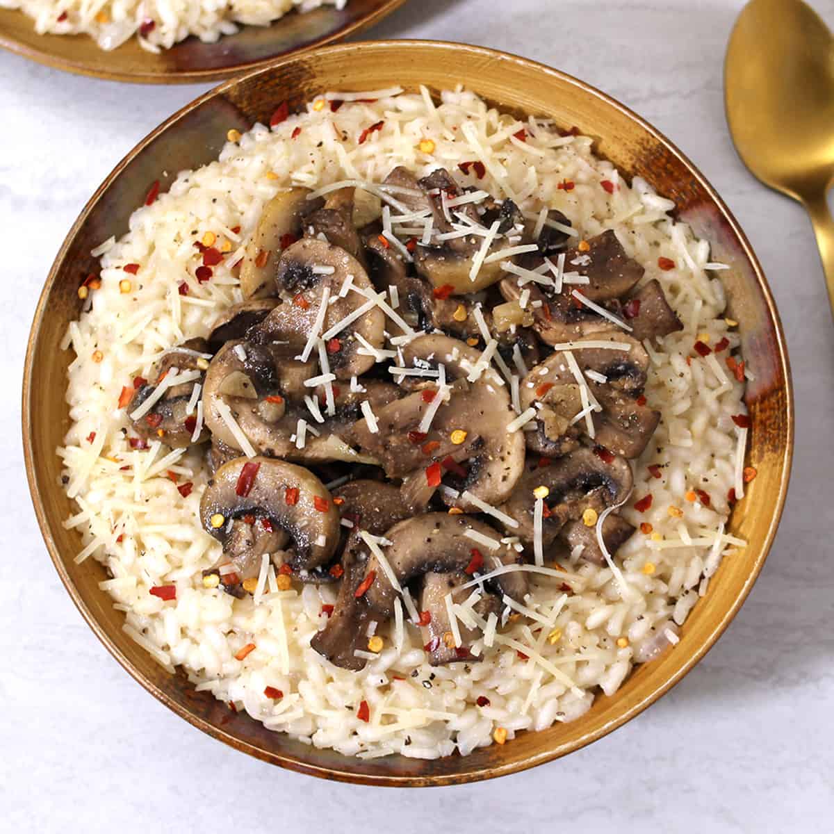 Easy Mushroom Risotto Recipe | Vegetarian Risotto - Cook with Kushi