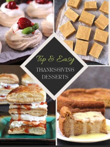 Must try, best, top and unique thanksgiving desserts recipes.