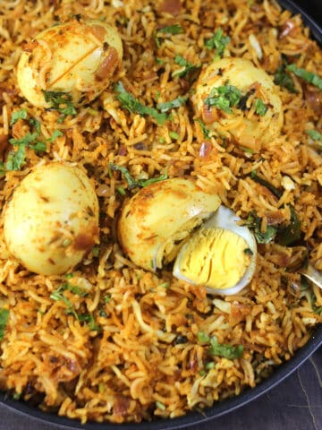Egg rice recipe | Egg Pulao | Simple lunchbox and dinner ideas with boiled eggs and rice.
