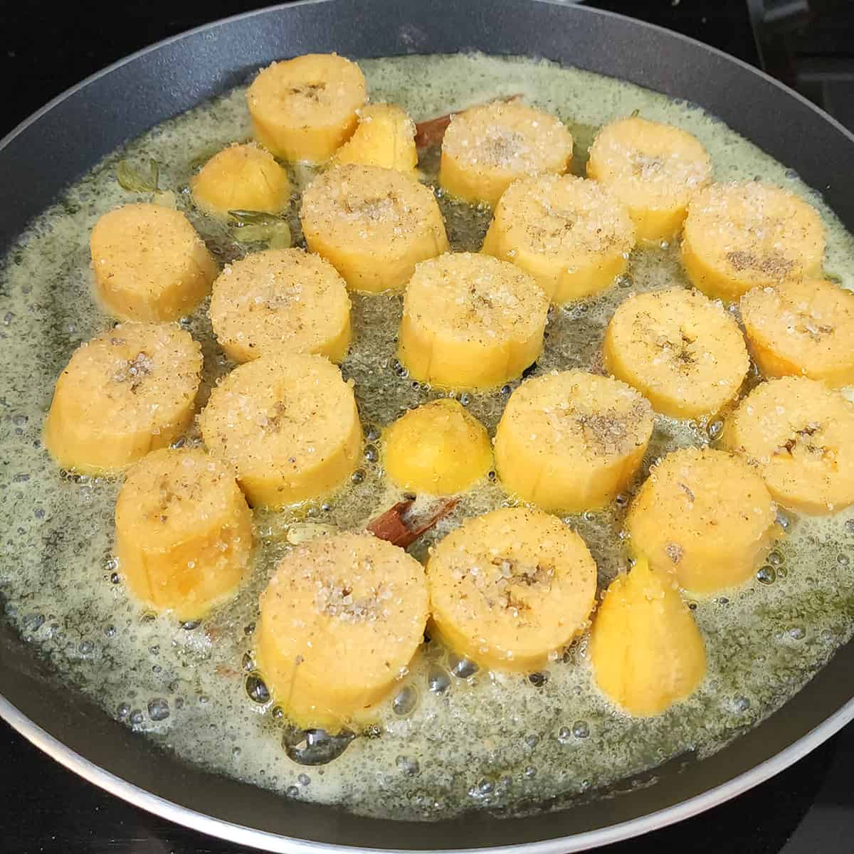 How to pan fry sweet plantains?