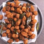 Soya Chunks Snack Recipe | Crispy Soya 65 or Nuggets for appetizer, side. Alternative to chicken 65.