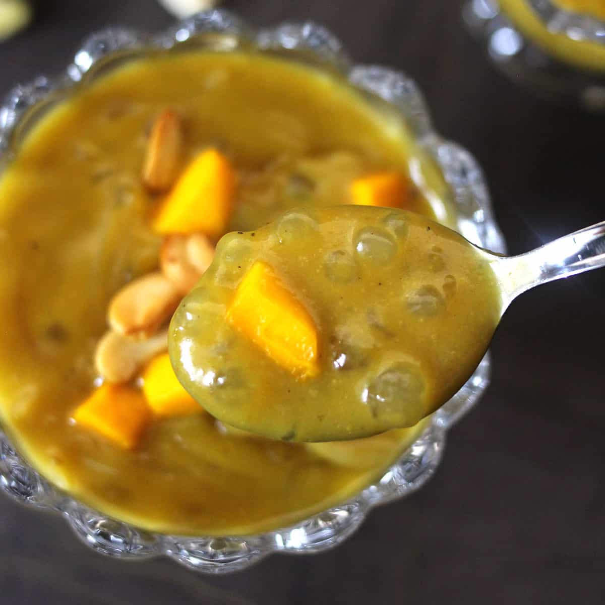 Sabudana Mango Payasam   Sago Mango Kheer with Jaggery - 73