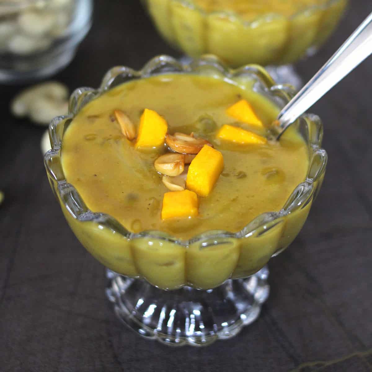 Sabudana Mango Payasam Sago Mango Kheer with Jaggery Cook with Kushi