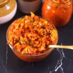 Mixed Vegetable Pickle recipe | Indian achar | Tarkari Nonche - Best side dish for any meal.