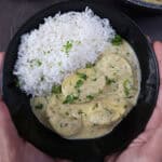 Egg malai curry | Creamy egg curry with white rice for a quick lunch and dinner.