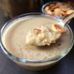 Aval Payasam (Atukula Payasam, Poha Kheer) - Indian sweet recipe with jaggery and coconut milk.