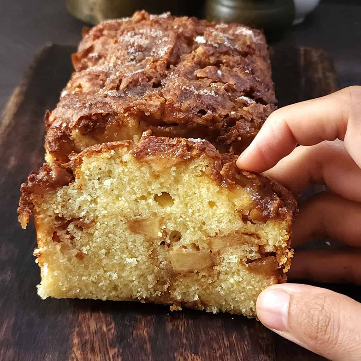 Moist Cinnamon Apple Bread Recipe | Quick Apple Cake Loaf | Crisp Apple Bread.