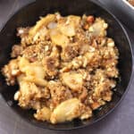Apple pear crisp recipe - Simple and easy to make Fall, Thanksgiving and Christmas Dessert.