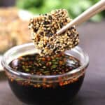 Crispy sesame tofu recipe - Easy and best tofu appetizer and side dish.