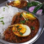 Egg kadai masala recipe- easy egg side dish curry for lunch and dinner.