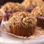 Easy persimmon muffin recipe. Fall and winter, Christmas holiday breakfast, snack and dessert.