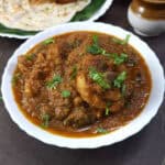 Black pepper chicken gravy - Chicken Kali mirch - side dish for naan, roti, chapati, dosa, rice.