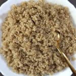 How to cook quinoa perfectly so they are fluffy for salad, stir fries, and other quinoa dishes.