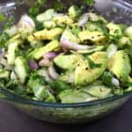 Avocado Cucumber Salad Recipe - simple, quick and best salad ready in 5 minutes.