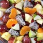 Fruit Salad (Best & Easy) with a mix of seasonal fruits and honey lemon dressing for all occasions.