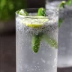 Spicy lemon soda - kulukki sarbath also known as nimbu soda, lime soda or spicy lemonade.