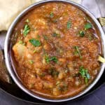 Potato Bhaji ( Bhandare or Temple style aloo ki sabji) - Tomato Potato Curry Recipe.