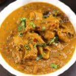 Simple Indian chicken curry recipe - Serve with Indian bread like naan, roti, chapati or rice.