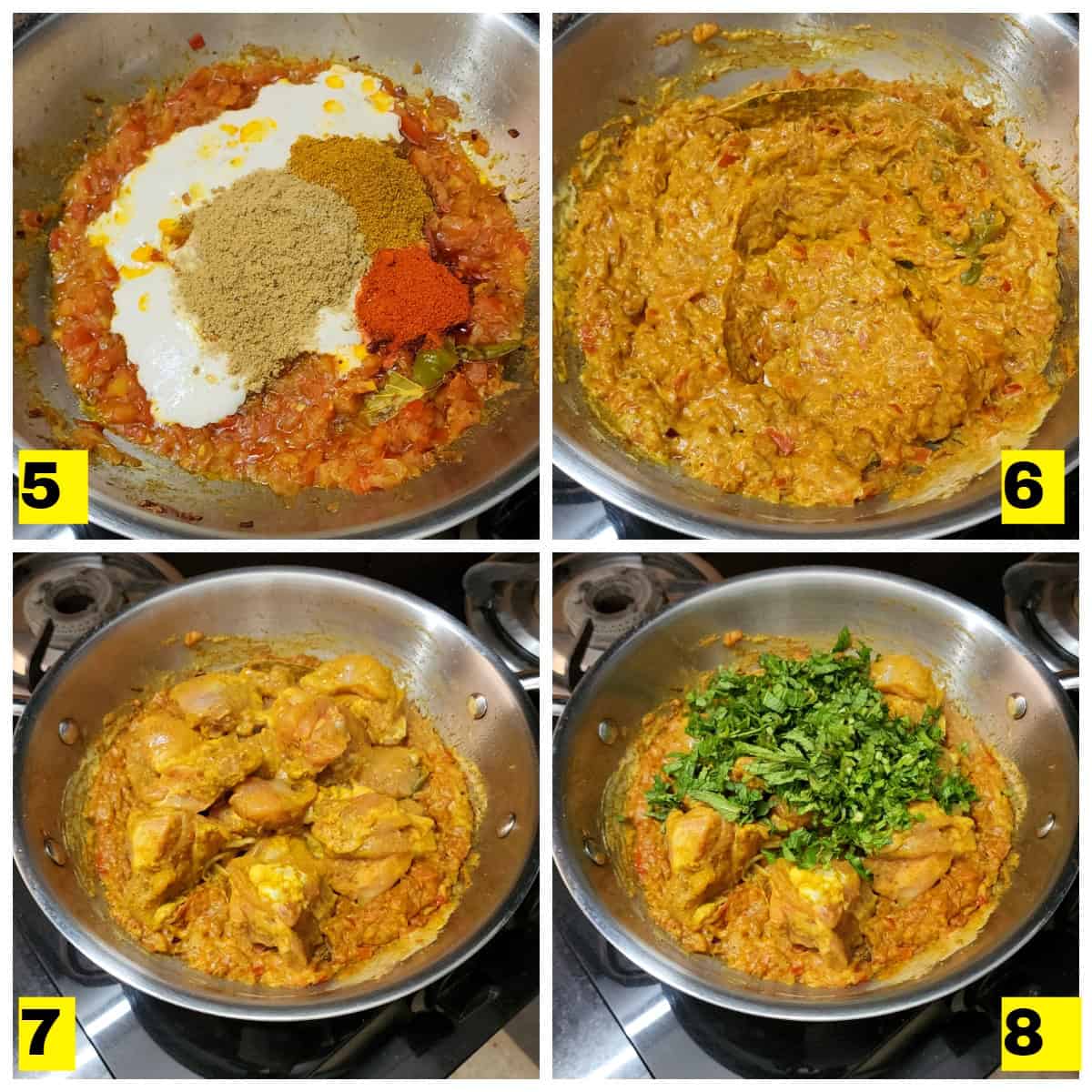 Making of simple and easy chicken curry at home.